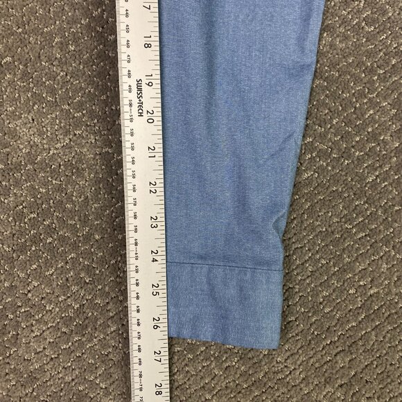 Lululemon Button Up Shirt Men's Large Slim Blue Commission Button Down Front - Picture 11 of 11